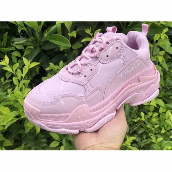 Balenciaga Triple S Logo-Print Embroidered Leather Nubuck And Mesh Sneakers - Image 4