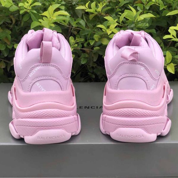 Balenciaga Triple S Logo-Print Embroidered Leather Nubuck And Mesh Sneakers - Image 7