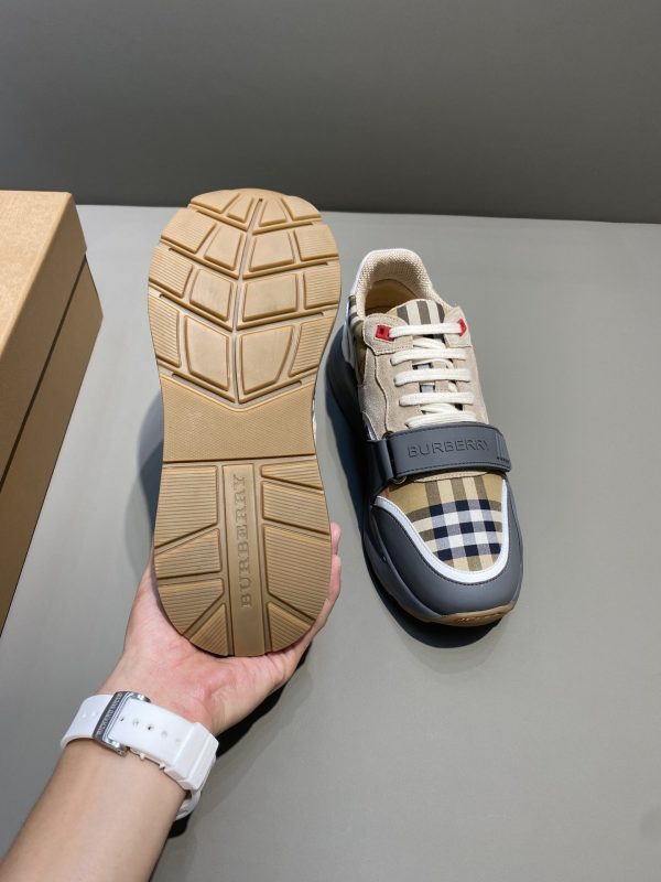 Burberry Vintage Check Suede and Leather Shoes - Image 2