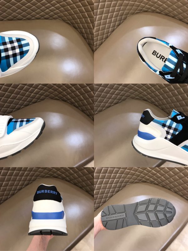 Burberry Vintage Check Suede And Leather Shoes - Image 4
