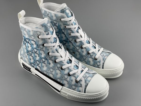 Dior B23 High Top Blue Oblique Pixel