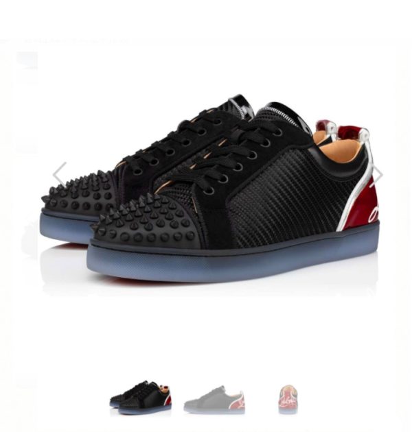 Christian Louboutin Fun Louis Junior Spikes Sneakers