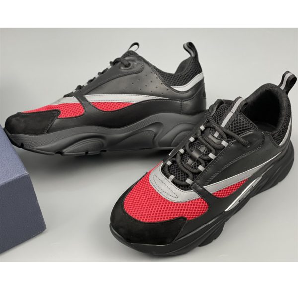 Dior B22 Low-top Sneaker In Black&Red