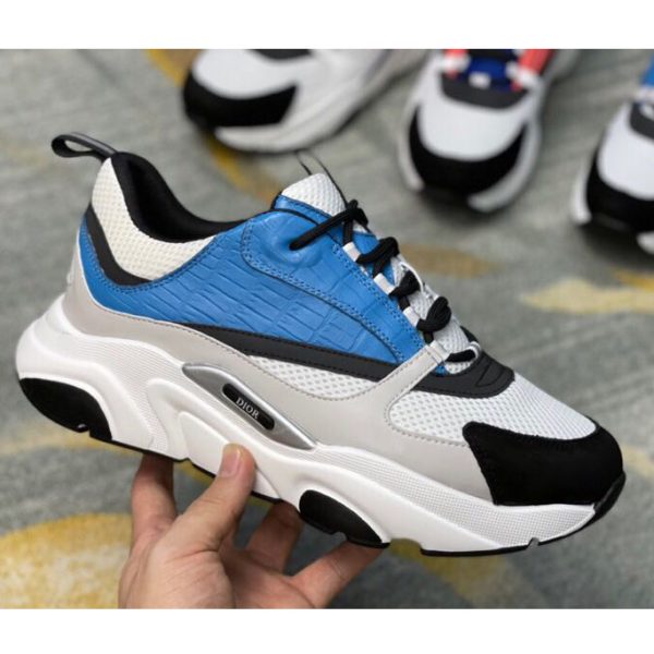 Dior "B22" Sneaker In Blue - Image 3