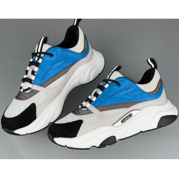 Dior "B22" Sneaker In Blue - Image 6