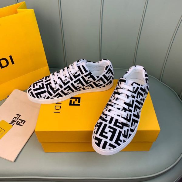 Fendi FF Shoes In White - Image 4