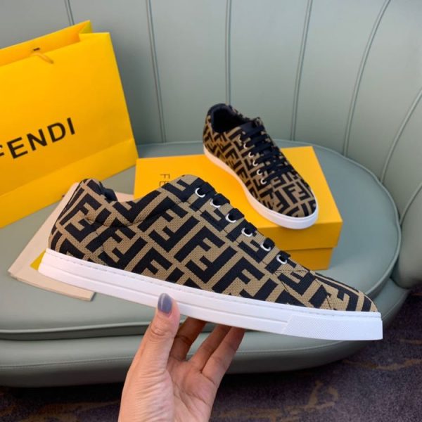 Fendi FF Shoes In Brown - Image 4