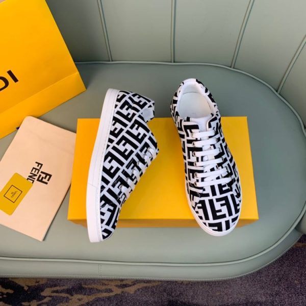 Fendi FF Shoes In White - Image 5