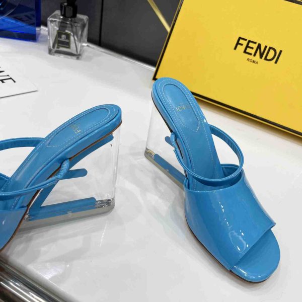 Fendi First Blue High-Heeled Sandals - Image 2