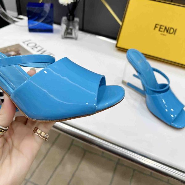 Fendi First Blue High-Heeled Sandals - Image 3