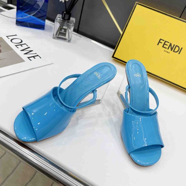 Fendi First Blue High-Heeled Sandals - Image 5