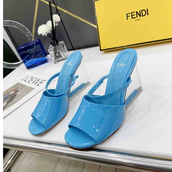 Fendi First Blue High-Heeled Sandals - Image 6