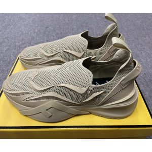 Fendi Flow Beige Mesh Running Sneakers