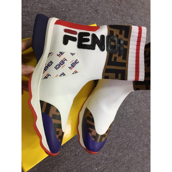 Fendi Mania Knit Sock Sneakers