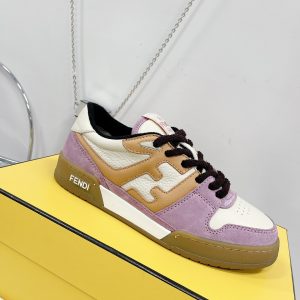 Fendi Match PurpleSuede Low Tops Sneaker