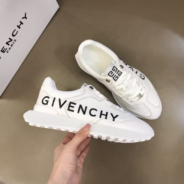 Givenchy Runner Sneakers In Perforated Leather - Image 4