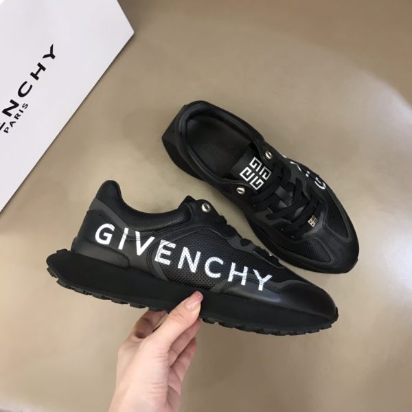 Givenchy Runner Sneakers In Perforated Leather - Image 6