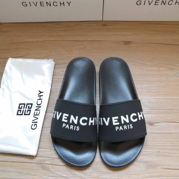 Givenchy Logo-Print Rubber Slides Sandals - Image 4