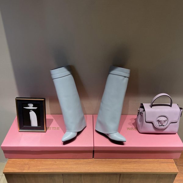 Givenchy Shark Lock Boots In Leather - Image 7