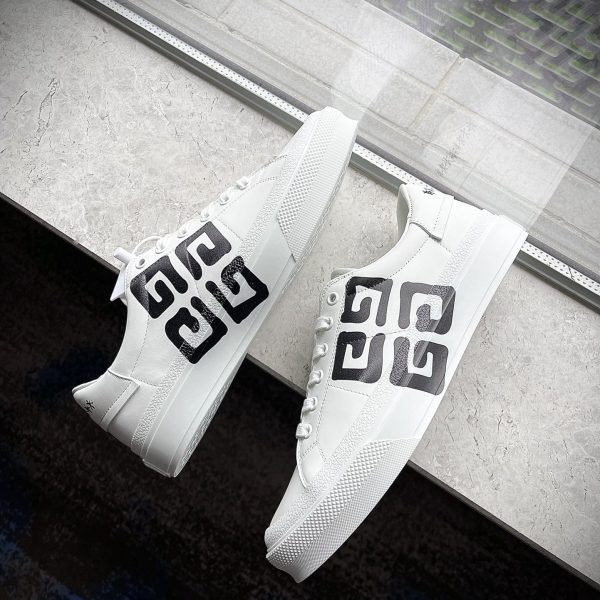 Givenchy Sneakers City Sport In Leather With Tag Effect 4G Print - Image 3