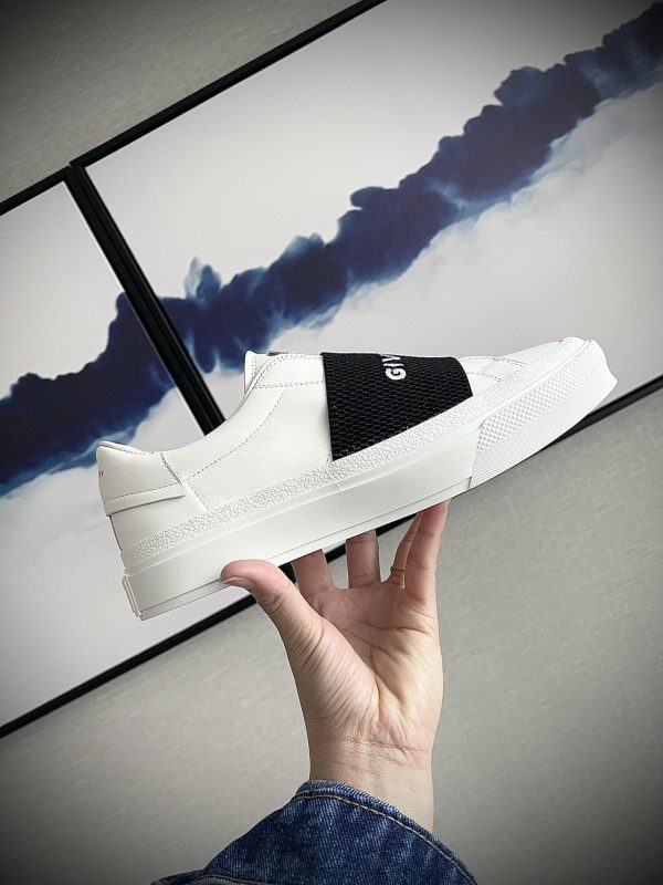 Givenchy Sneakers In Leather With Givenchy Webbing - Image 3