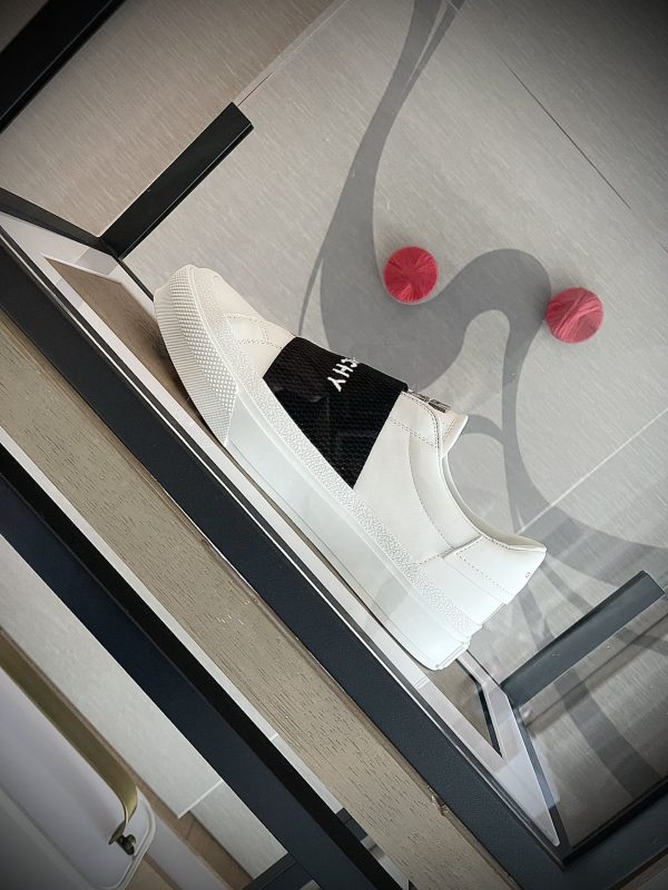 Givenchy Sneakers In Leather With Givenchy Webbing - Image 4