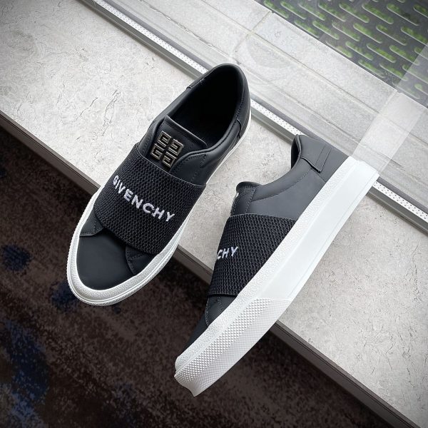 Givenchy Sneakers In Leather With Givenchy Webbing - Image 4