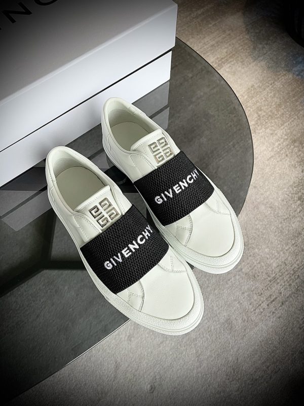 Givenchy Sneakers In Leather With Givenchy Webbing - Image 5