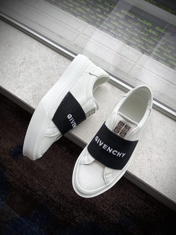 Givenchy Sneakers In Leather With Givenchy Webbing - Image 7
