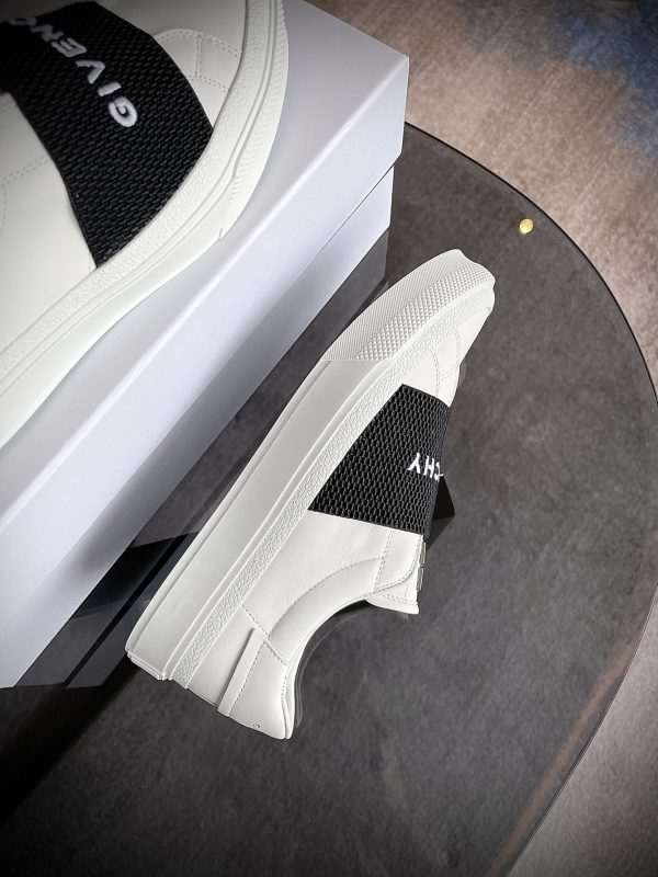 Givenchy Sneakers In Leather With Givenchy Webbing - Image 9