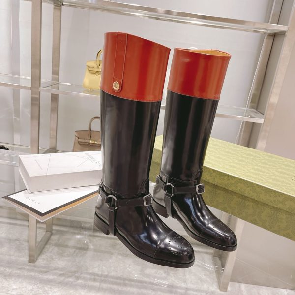 Gucci Knee-High Boot With Harness - Image 3