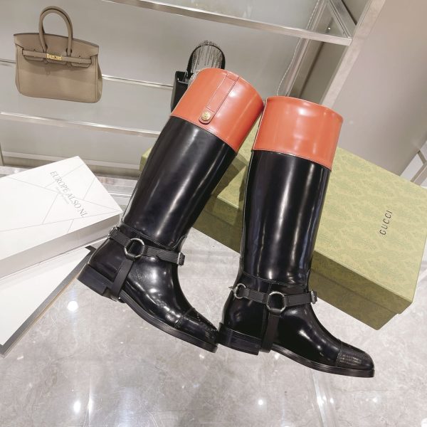 Gucci Knee-High Boot With Harness - Image 5