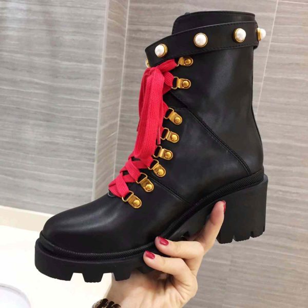 Gucci Leather Ankle Boot - Image 7