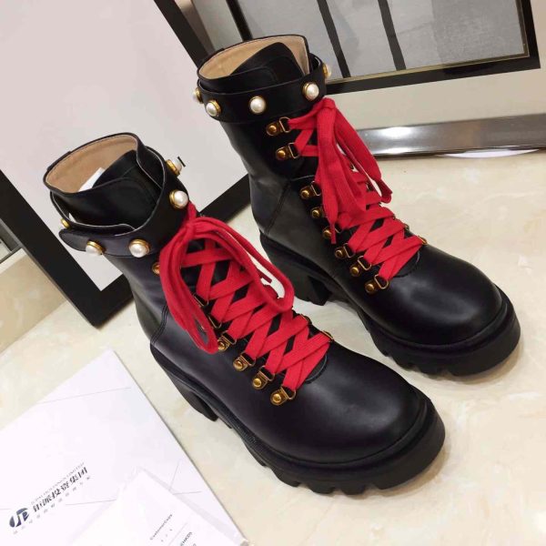 Gucci Leather Ankle Boot - Image 8