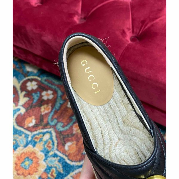 Gucci Leather Espadrille With Double G - Image 7