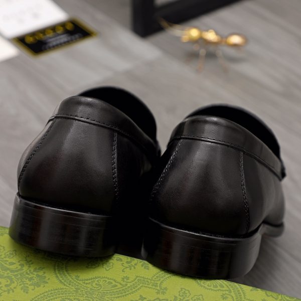 Gucci Leather Loafer With Web - Image 4