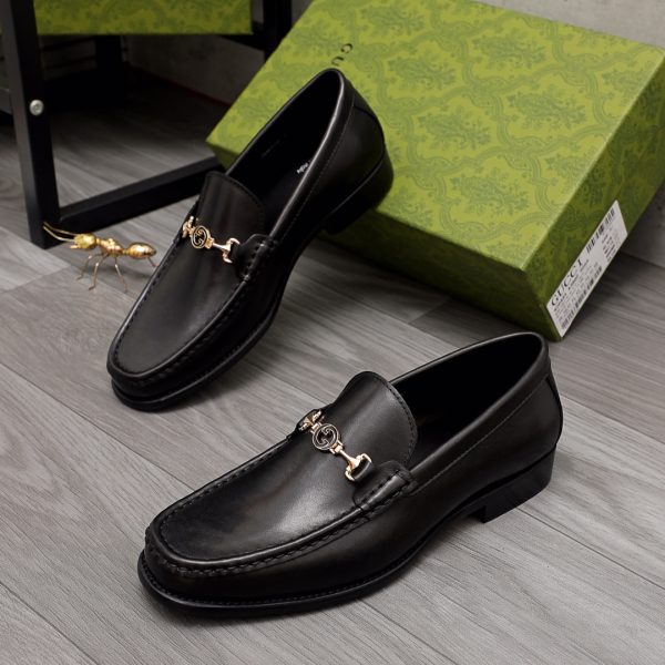 Gucci Leather Loafer With Web - Image 7
