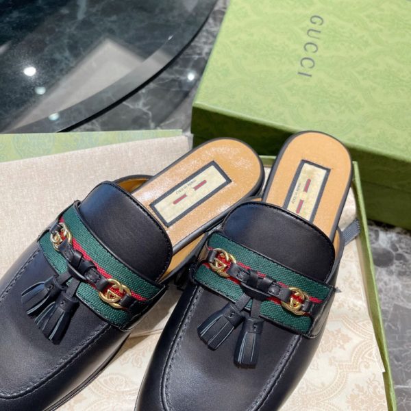 Gucci Slipper With Web - Image 6