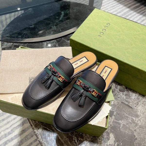 Gucci Slipper With Web - Image 7