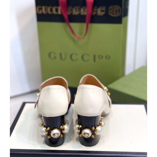 Gucci White Pearl Matchmake Pump - Image 2