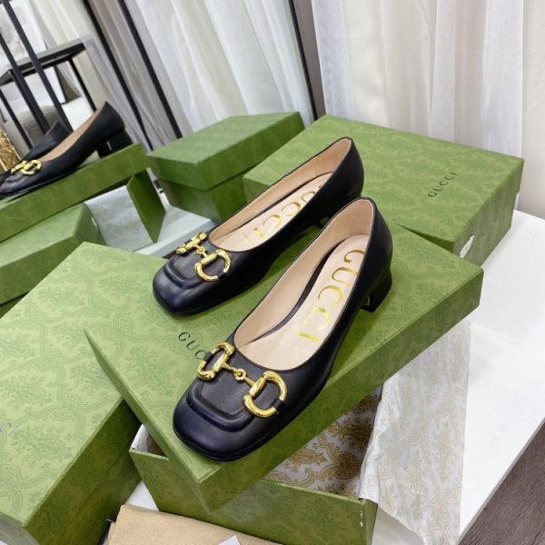Gucci Women's Ballet Flat With Horsebit In Black - Image 4