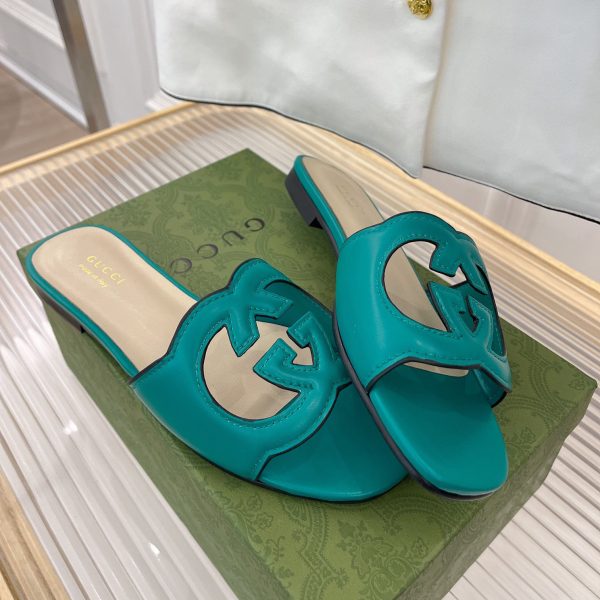 Gucci Women's Interlocking G Cut-Out Slide Sandal - Image 5