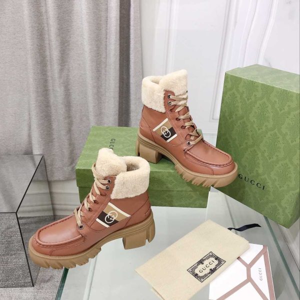 Gucci Women's Interlocking G Stripe Boots - Image 3
