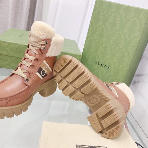 Gucci Women's Interlocking G Stripe Boots - Image 4