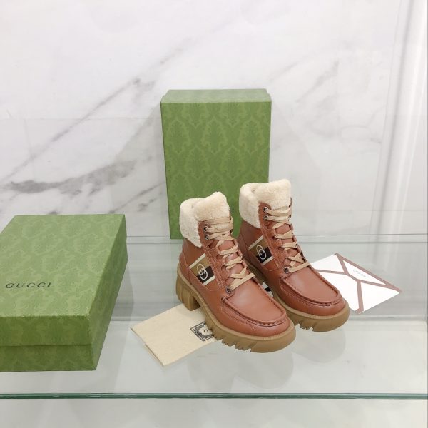 Gucci Women's Interlocking G Stripe Boots - Image 5