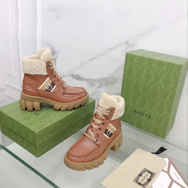 Gucci Women's Interlocking G Stripe Boots - Image 7