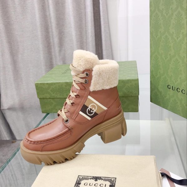 Gucci Women's Interlocking G Stripe Boots - Image 8