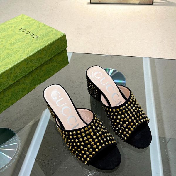 Gucci Women's Slide Sandal With Crystals - Image 5
