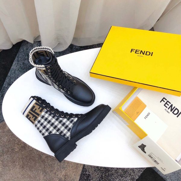 Fendi Leather Biker Boots