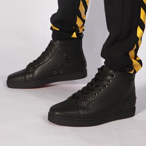 Christian Louboutin Louis Mens Flat Black Sneaker